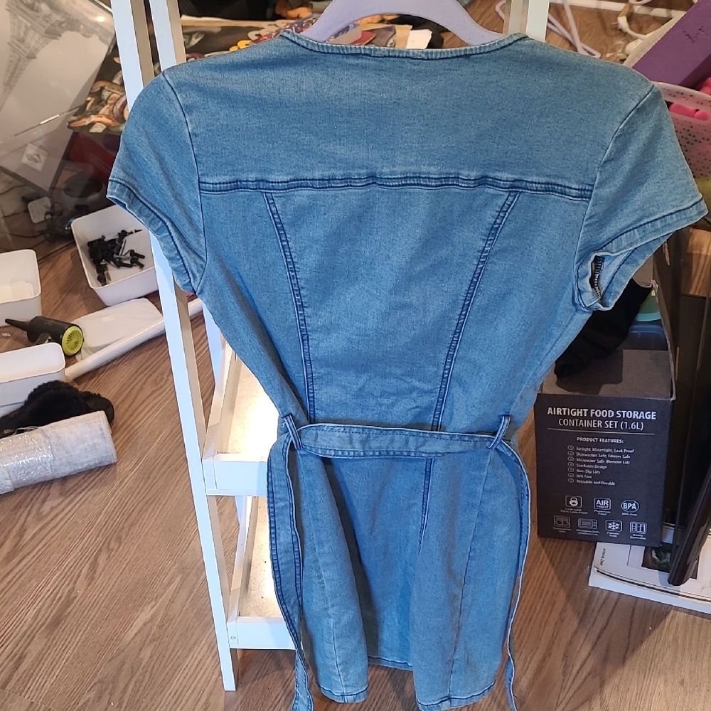 Denim Button-Up Top - Picture 3 of 3